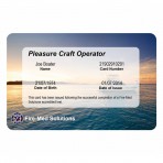 Replacement Pleasure Craft Operator Card